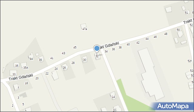 Sulmin, Trakt Gdański, 32, mapa Sulmin
