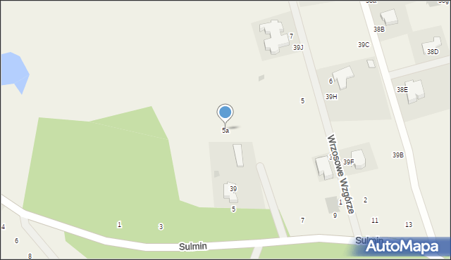 Sulmin, Trakt Gdański, 5a, mapa Sulmin