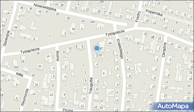 Swarzędz, Traugutta Romualda, gen., 2, mapa Swarzędz