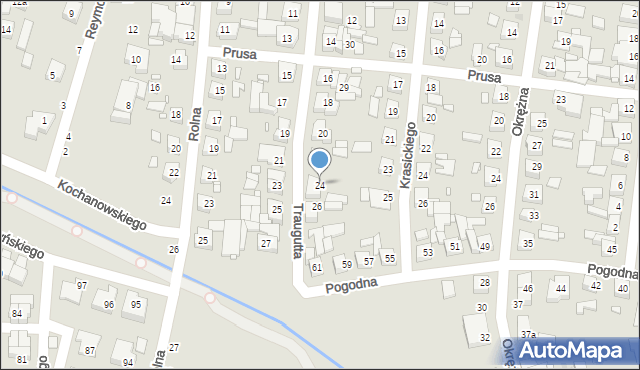 Swarzędz, Traugutta Romualda, gen., 24, mapa Swarzędz
