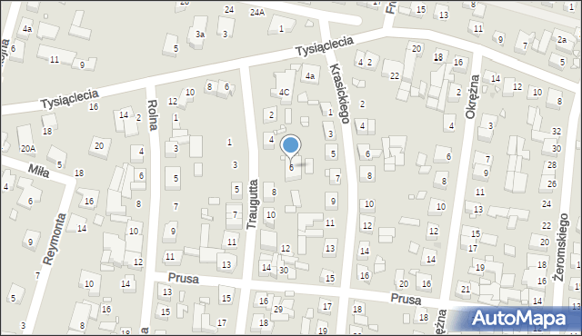 Swarzędz, Traugutta Romualda, gen., 6, mapa Swarzędz