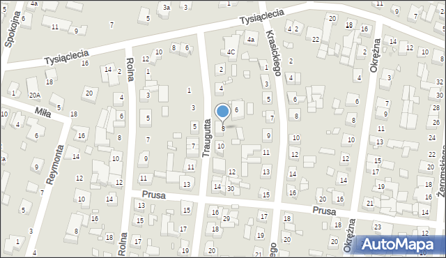 Swarzędz, Traugutta Romualda, gen., 8, mapa Swarzędz