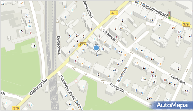 Świdnica, Traugutta Romualda, gen., 4, mapa Świdnicy