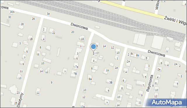 Świdnik, Traugutta Romualda, gen., 2, mapa Świdnika