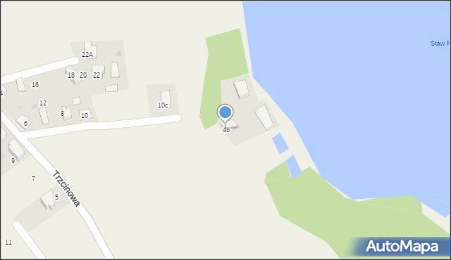 Świerczyniec, Trzcinowa, 4b, mapa Świerczyniec