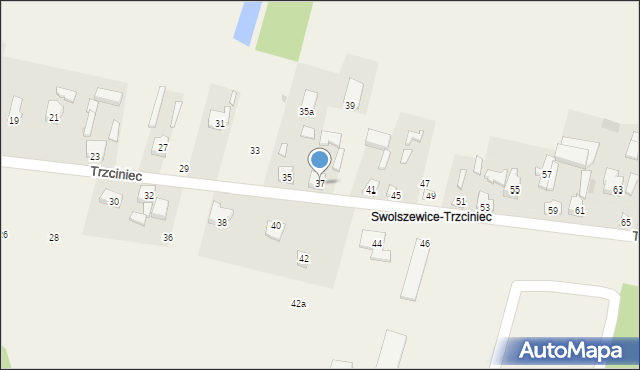 Swolszewice Małe, Trzciniec, 37, mapa Swolszewice Małe