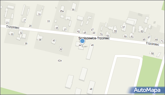 Swolszewice Małe, Trzciniec, 44a, mapa Swolszewice Małe