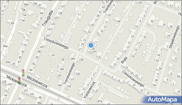 Szczecin, Trentowskiego Bronisława, 20, mapa Szczecina