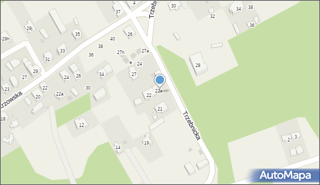 Szczodre, Trzebnicka, 23, mapa Szczodre