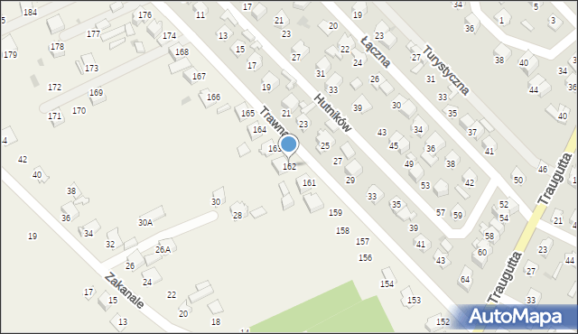 Szewna, Trawna, 162, mapa Szewna