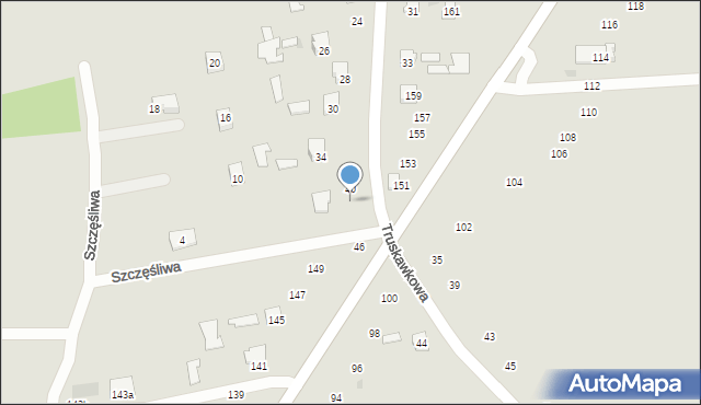 Tarnobrzeg, Truskawkowa, 42, mapa Tarnobrzegu