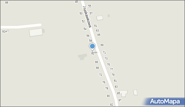 Tarnobrzeg, Truskawkowa, 62, mapa Tarnobrzegu