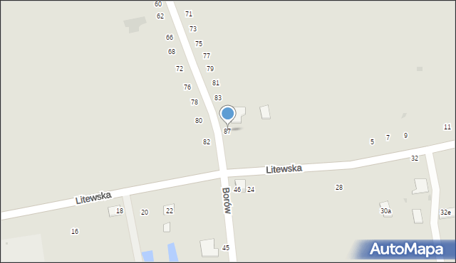 Tarnobrzeg, Truskawkowa, 87, mapa Tarnobrzegu