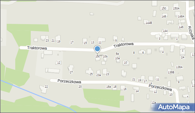 Tarnów, Traktorowa, 10c, mapa Tarnów
