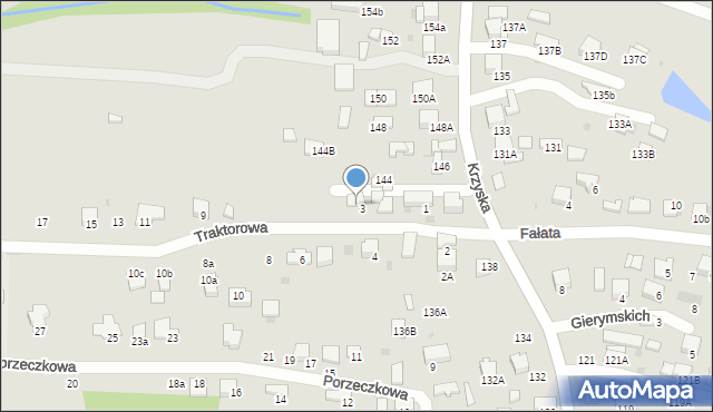 Tarnów, Traktorowa, 5, mapa Tarnów