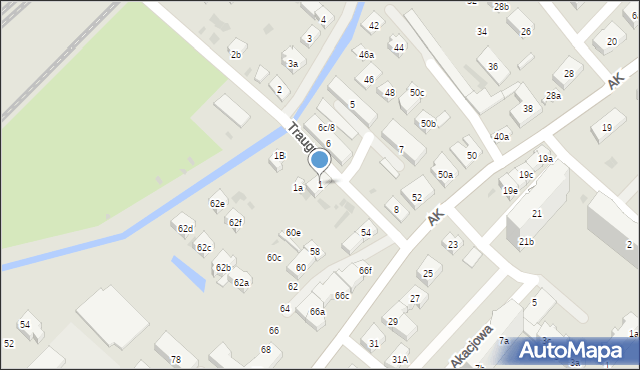 Tczew, Traugutta Romualda, gen., 1, mapa Tczew