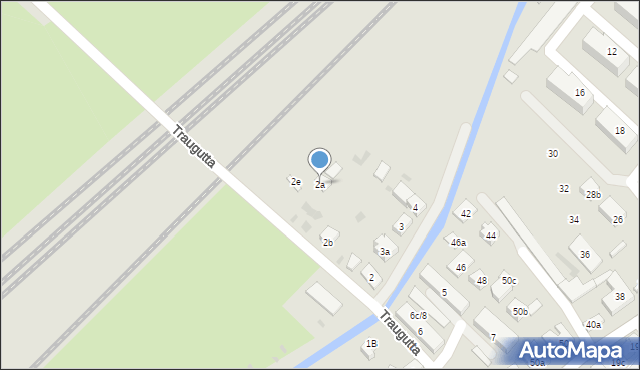 Tczew, Traugutta Romualda, gen., 2a, mapa Tczew