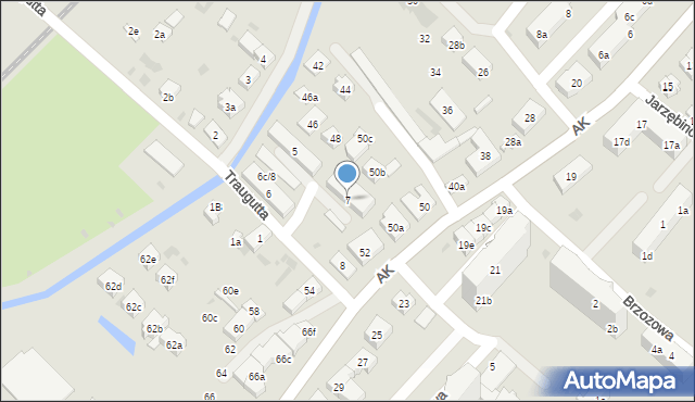 Tczew, Traugutta Romualda, gen., 7, mapa Tczew