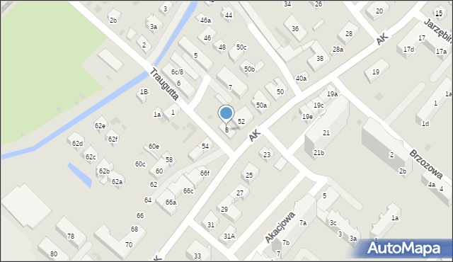Tczew, Traugutta Romualda, gen., 8, mapa Tczew