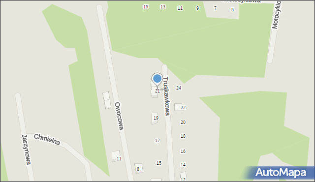 Tłuszcz, Truskawkowa, 21, mapa Tłuszcz