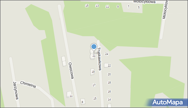 Tłuszcz, Truskawkowa, 23, mapa Tłuszcz