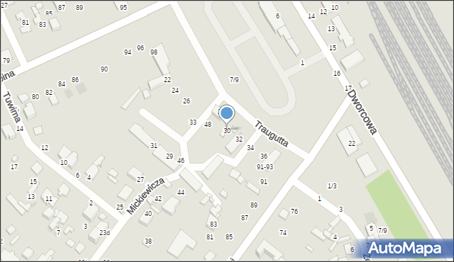 Tomaszów Mazowiecki, Traugutta Romualda, gen., 30, mapa Tomaszów Mazowiecki