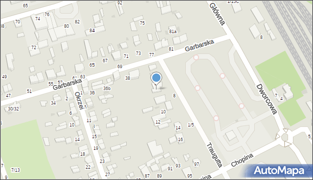 Tomaszów Mazowiecki, Traugutta Romualda, gen., 6, mapa Tomaszów Mazowiecki
