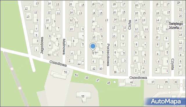 Toruń, Truskawkowa, 6, mapa Torunia