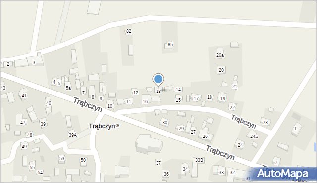 Trąbczyn, Trąbczyn, 13, mapa Trąbczyn