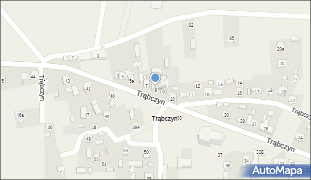 Trąbczyn, Trąbczyn, 8, mapa Trąbczyn