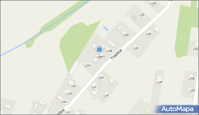 Trablice, Trablice, 118C, mapa Trablice