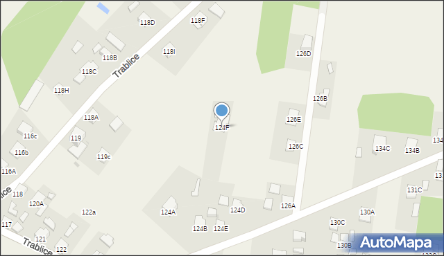 Trablice, Trablice, 124F, mapa Trablice