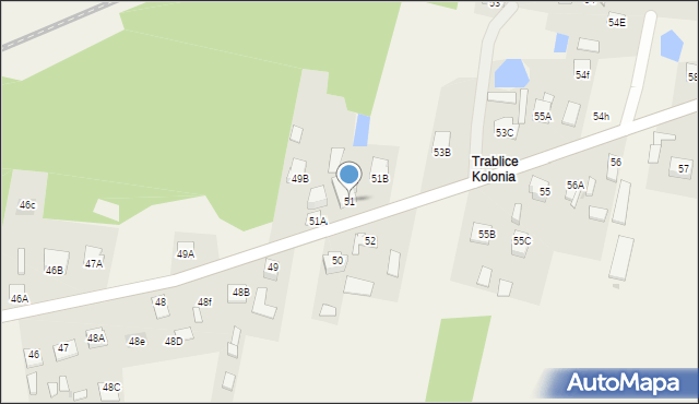 Trablice, Trablice, 51, mapa Trablice