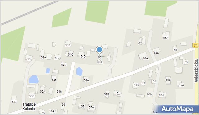 Trablice, Trablice, 60, mapa Trablice