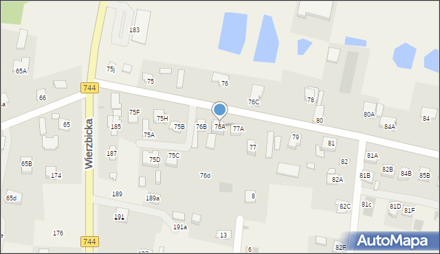 Trablice, Trablice, 76A, mapa Trablice