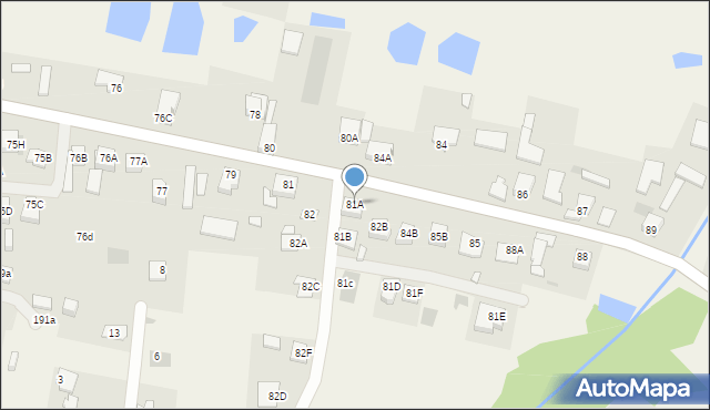 Trablice, Trablice, 81A, mapa Trablice