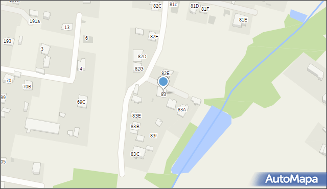 Trablice, Trablice, 83, mapa Trablice