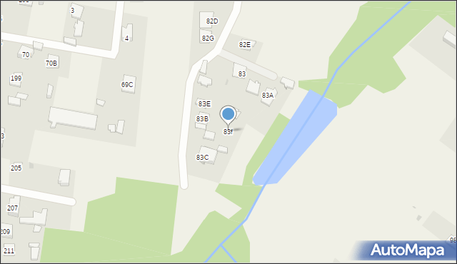 Trablice, Trablice, 83f, mapa Trablice
