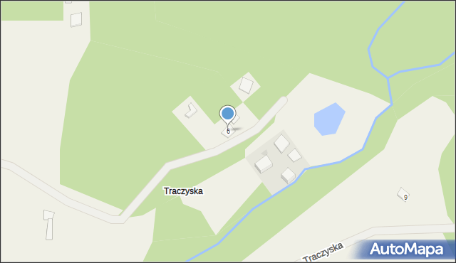 Traczyska, Traczyska, 6, mapa Traczyska