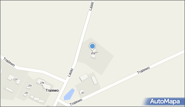 Tralewo, Tralewo, 40a, mapa Tralewo