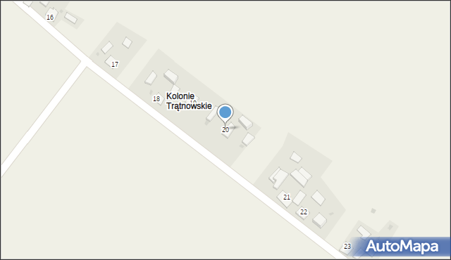 Trątnowice, Trątnowice, 20, mapa Trątnowice