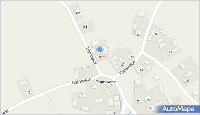 Trątnowice, Trątnowice, 48, mapa Trątnowice