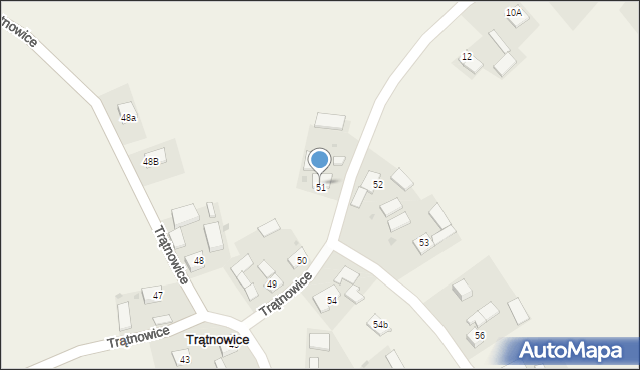 Trątnowice, Trątnowice, 51, mapa Trątnowice