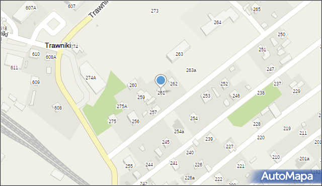 Trawniki, Trawniki, 261, mapa Trawniki