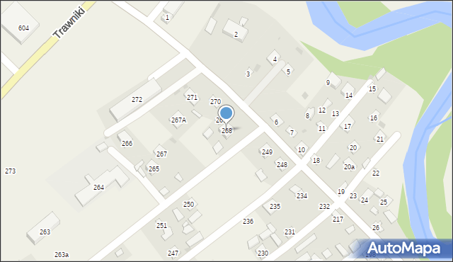 Trawniki, Trawniki, 268, mapa Trawniki