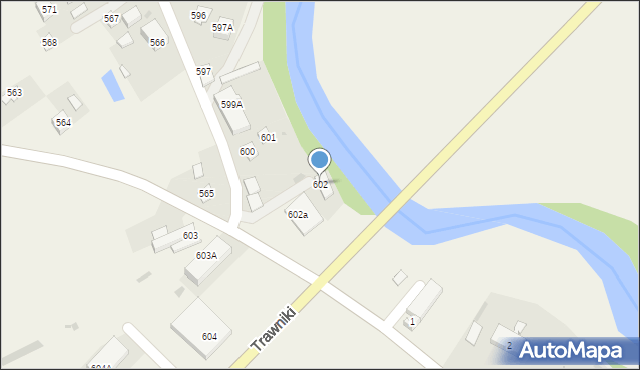 Trawniki, Trawniki, 602, mapa Trawniki