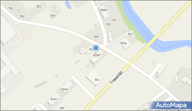 Trawniki, Trawniki, 603A, mapa Trawniki