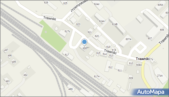 Trawniki, Trawniki, 616, mapa Trawniki