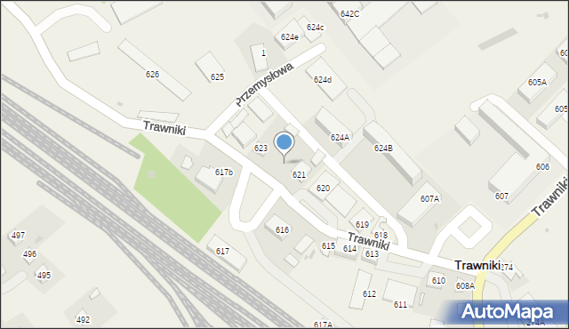 Trawniki, Trawniki, 622, mapa Trawniki