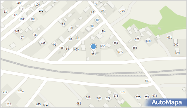 Trawniki, Trawniki, 651, mapa Trawniki